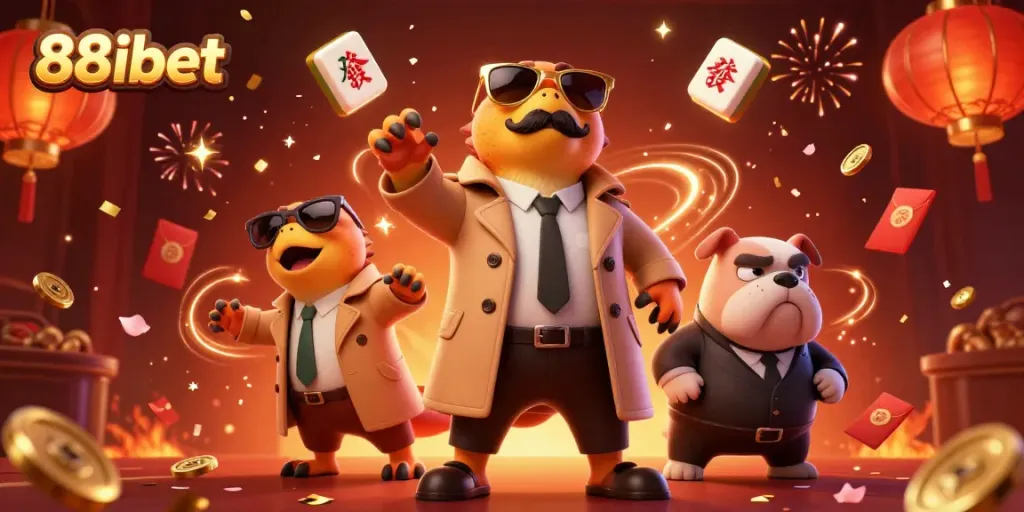 Witness 88ibet's vibrant casino adventure with raptors in disguise and lively gambling elements.