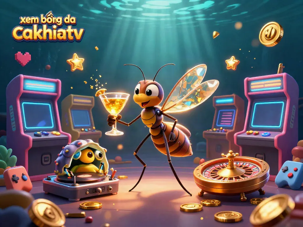 Xem bóng đá cakhiatv captures excitement with unique casino characters in a vibrant gaming setting.