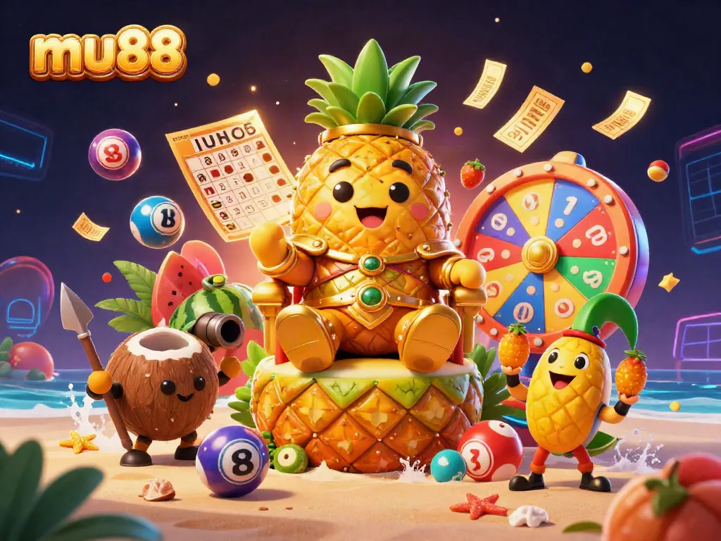 Experience thrilling gameplay with mu88 as a golden pineapple king and his whimsical companions bring the casino to life.