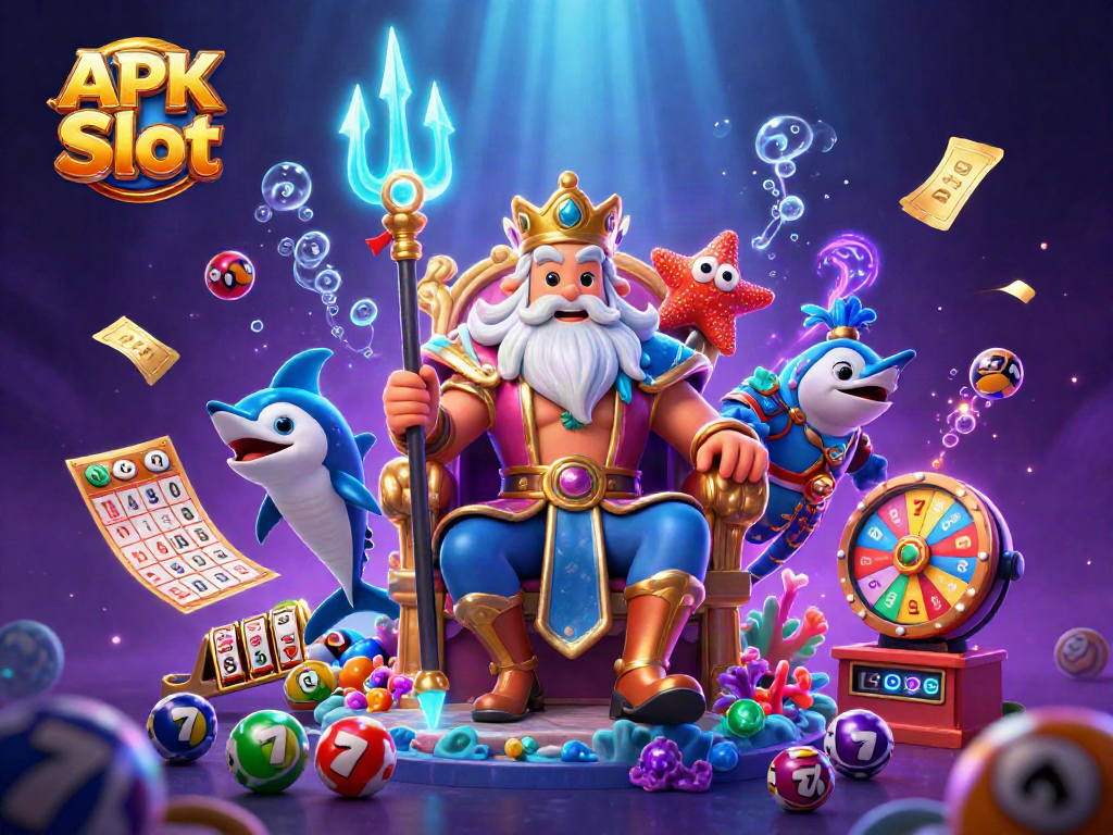 Engage with exciting APK Slot games featuring vibrant marine characters and dynamic casino elements.