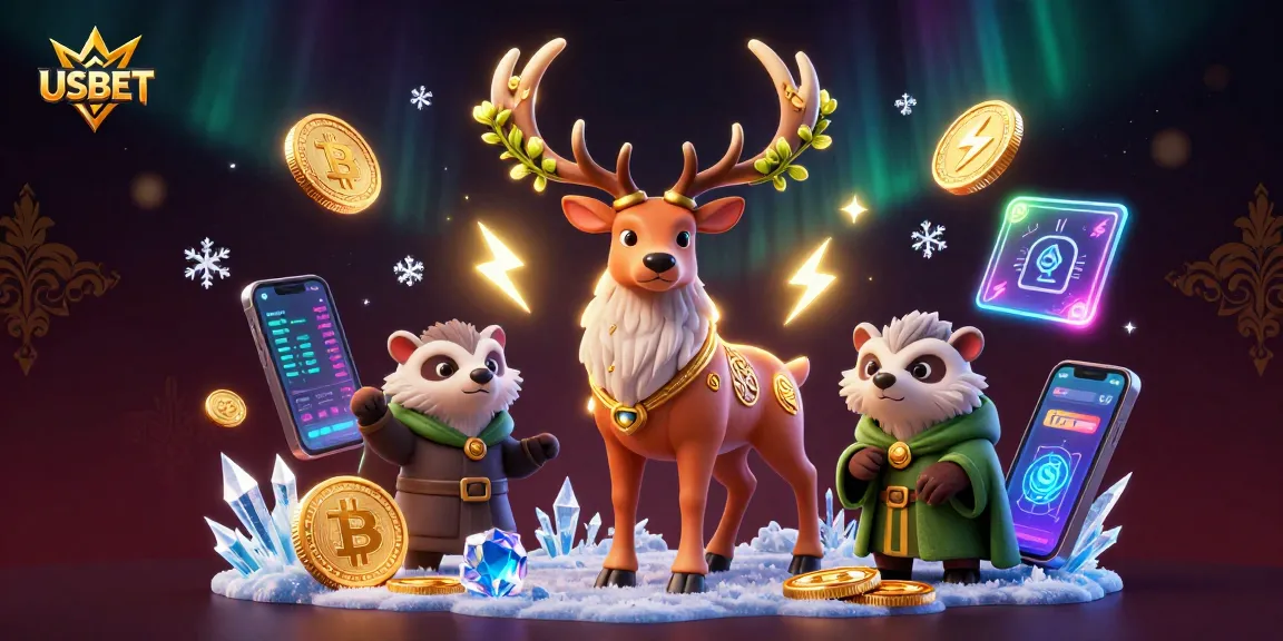 Engage with USBET's exciting gaming universe featuring unique characters and crypto elements.