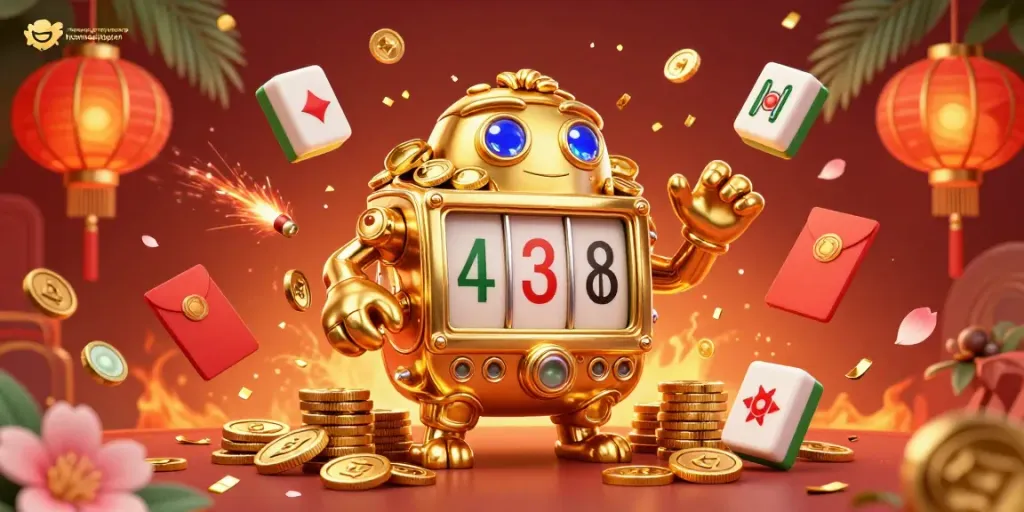 Join the action with keonhacaiuytinn as the golden golem and festive casino elements energize the scene.