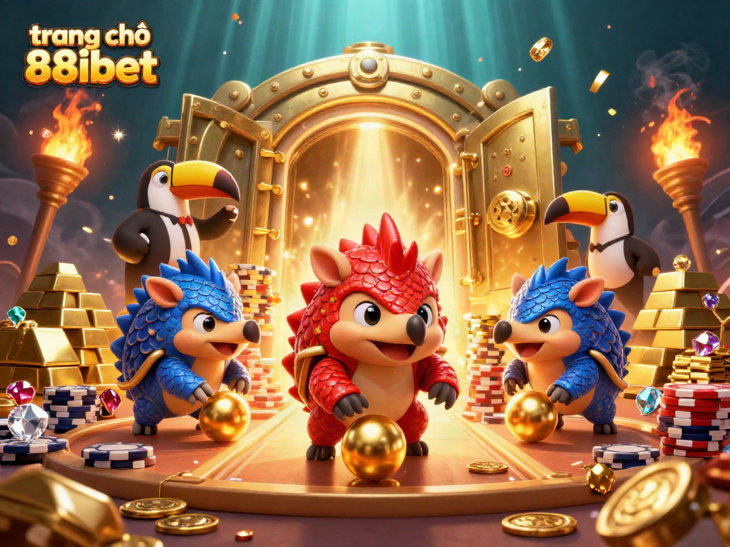 Experience winning thrills at trang chủ 88ibet with rival pangolins amid gold and poker chips.