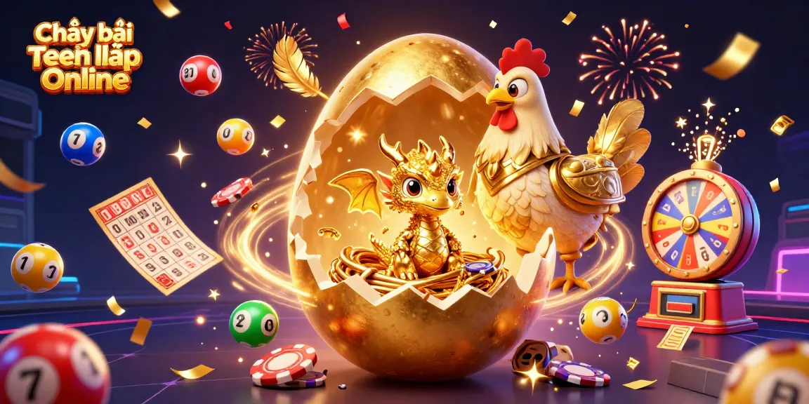 Play Chơi bài Tiến lên Online with vibrant lottery elements and golden prize features.