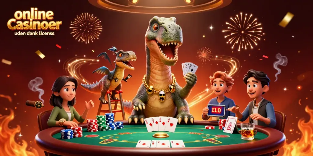 Play thrilling games at online casinoer uden dansk licens with vibrant characters and dynamic poker action.