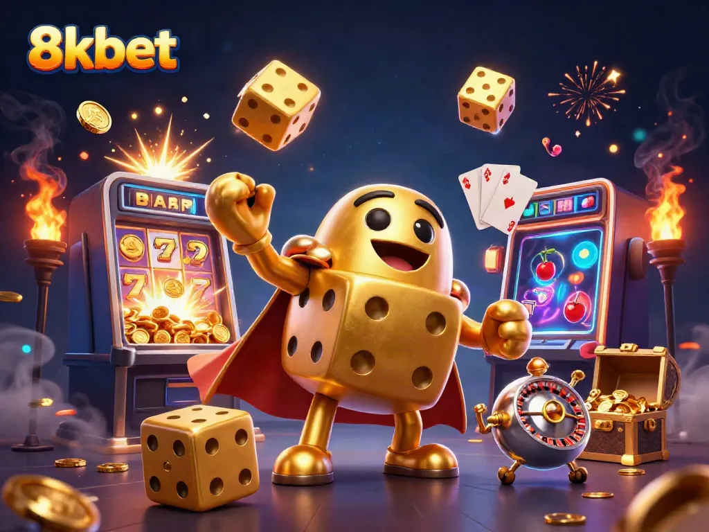 Experience thrilling online gambling with 8xbet's dynamic gaming scene bursting with gold and excitement.
