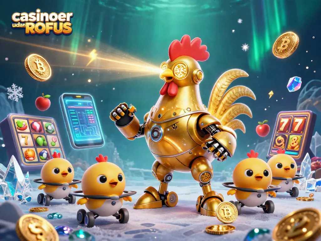 Experience vibrant casinoer uden ROFUS action with sleek robotic characters and dynamic game elements.