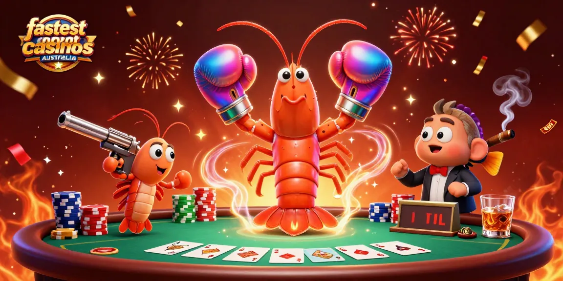 Engaging illustration showcasing the fastest payout casinos Australia with vibrant casino characters.