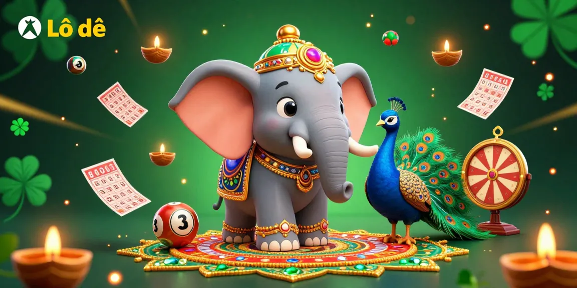 Engage in Lô đề with vibrant lottery elements and festive illustrations of luck.