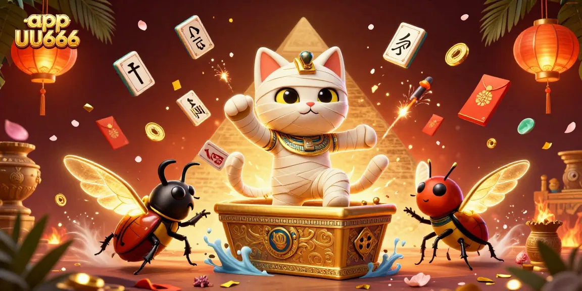 Experience the thrill of app UU666 with a vibrant casino-themed 3D illustration showcasing dynamic gaming elements.
