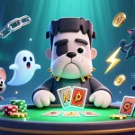 Engage in thrilling gameplay at ok9 com with a cartoon-like casino scene featuring unique characters and vibrant game elements.
