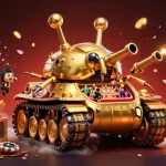 Experience thrilling gameplay with 88xx in a vibrant, dynamic casino setting featuring a golden tank and floating treasures.