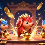 Experience the excitement of keo nha cai with pangolins, chips, and dynamic game elements in a vibrant scene.