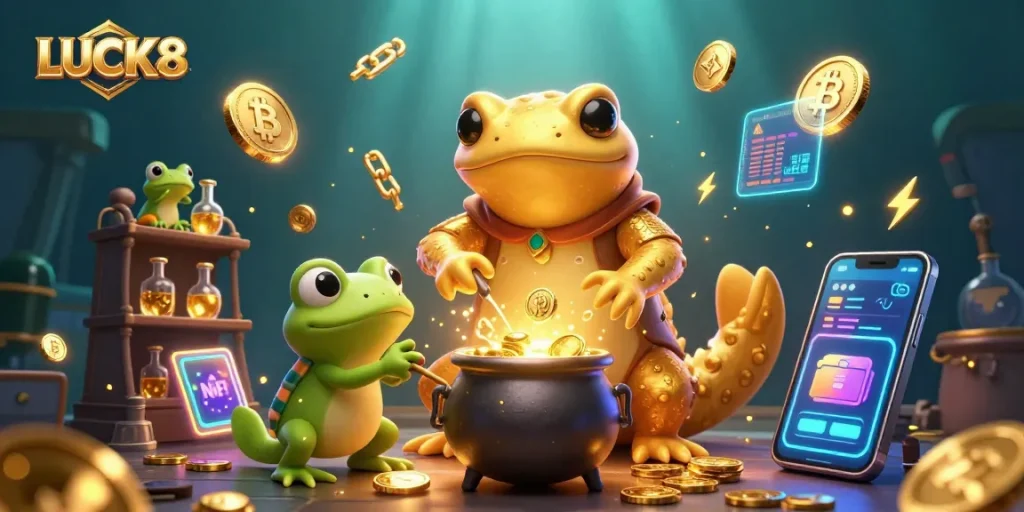 Experience the thrilling opportunities at LUCK8 with vibrant 3D casino visuals.
