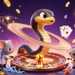 Experience thrilling bets at haywin with a cosmic roulette wheel and playful astronauts.