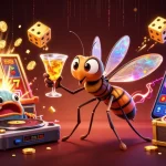 Experience excitement with nk88, featuring a vibrant 3D casino scene with characters and dynamic gaming elements.